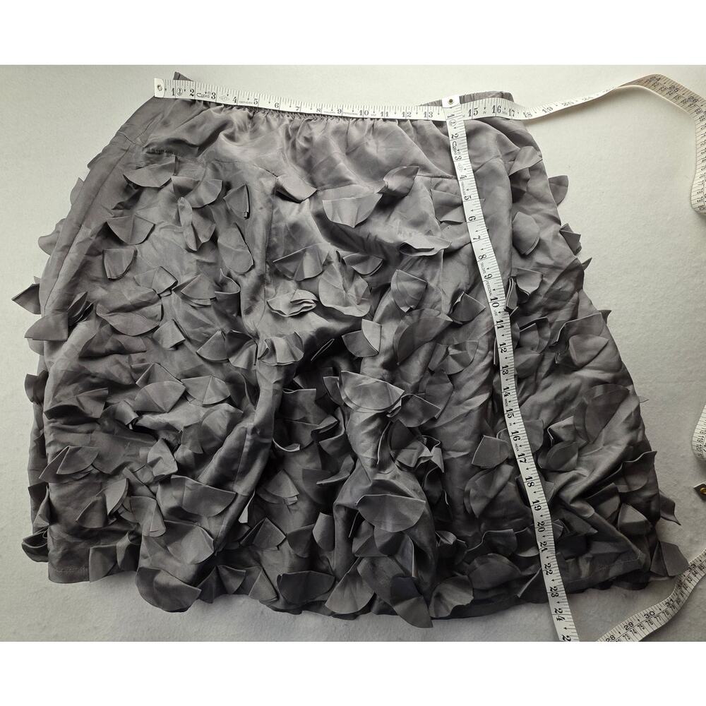 Garnet Hill Silk Textured Skirt Size 14 - Picture 2 of 8